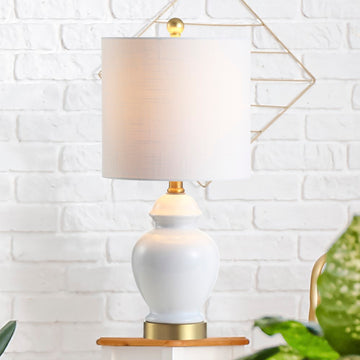 Perry 20" Ceramic/Metal LED Table Lamp - JONATHAN Y